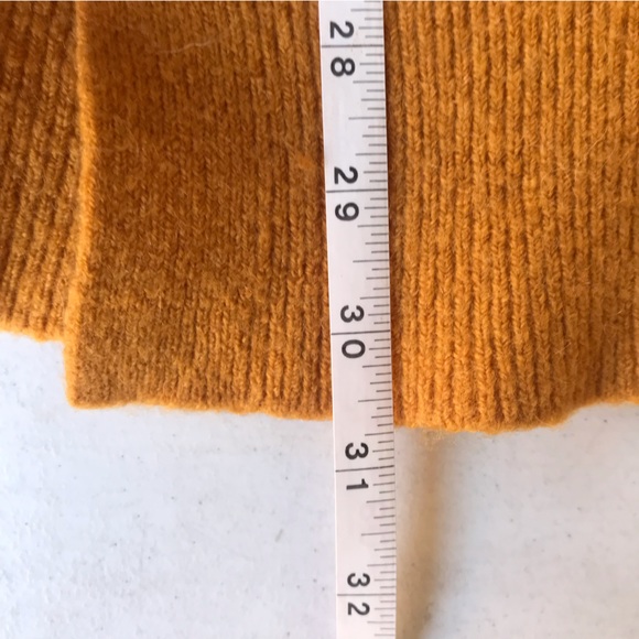 MADEWELL | Curry Merino Wool Alpaca Blend Open Long Cardigan Sweater Size S - Picture 7 of 8